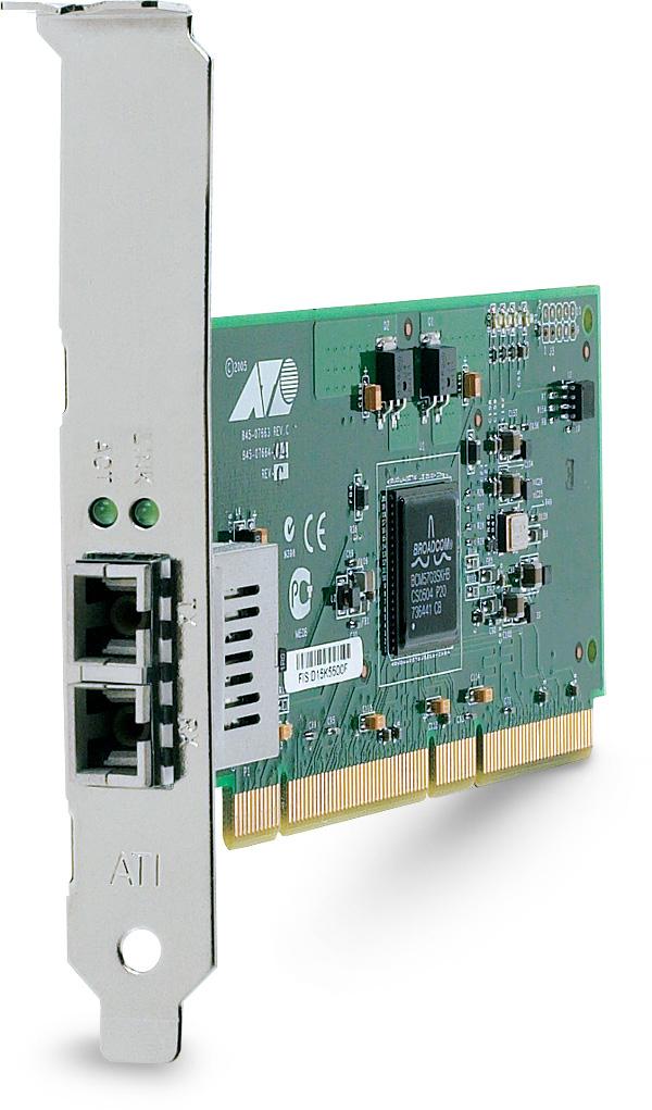 Allied Telesis 1000SX [LC] desktop fiber Gigabit Network Interface Card [PCI-X] 1000 Mbit/s (Allied At-2931SX PCI 64 Bit Card)