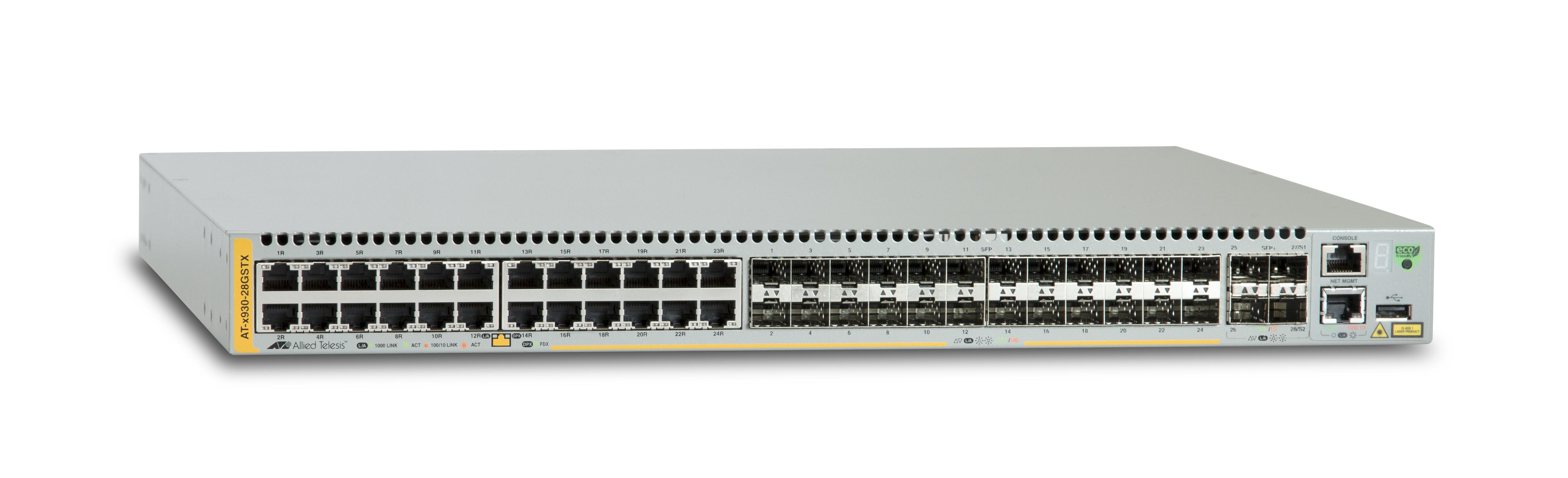 Allied Telesis AT-x930-28GSTX Gestito L3 Gigabit Ethernet (10/100/1000) Grigio