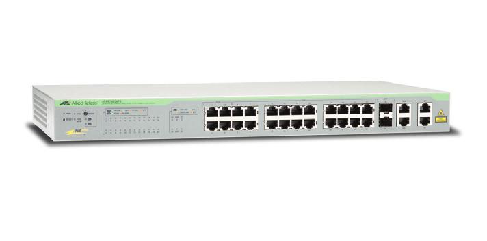 Switch di rete Allied Telesis AT-FS750/28PS-50 Gestito Fast Ethernet (10/100) Supporto Power over (PoE) 1U Grigio [990-004645-5