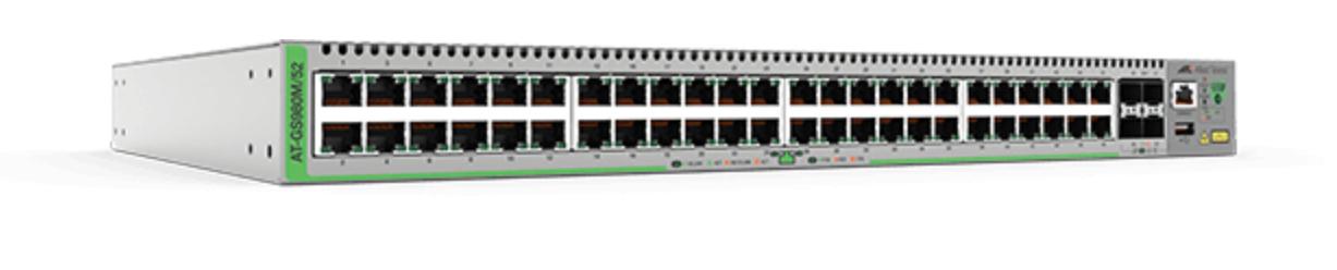 Switch di rete Allied Telesis AT-GS980M/52-50 Gestito Gigabit Ethernet (10/100/1000) Grigio [990-005904-50]