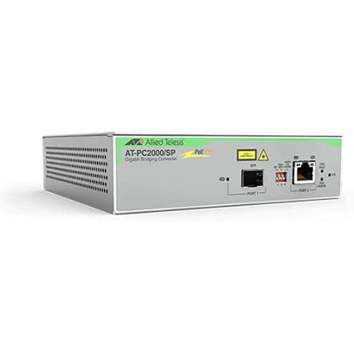 Allied Telesis AT PC2000/SP - Fibre media converter - GigE - 10Base-T, 100Base-TX, 1000Base-T, 1000Base-X, 100Base-X - SFP [min