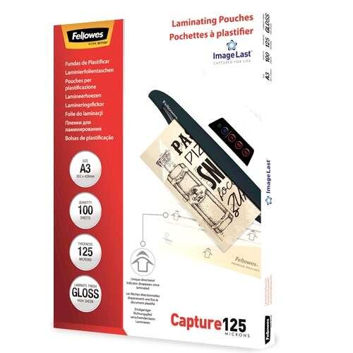 Felowes Pacchetto di 100 coperture per plastificare la lucentezza A3 - 125 micron - alta qualit - trasparente