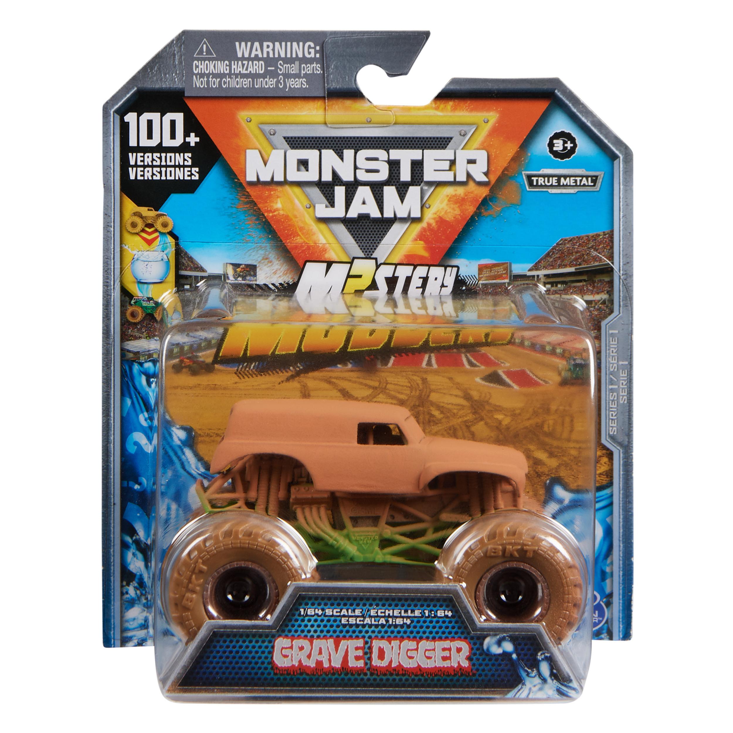 Monster Jam , Mystery Mudders, Monster Truck die-cast ufficiale, cambia con l'acqua, in scala 1:64 (i modelli variano)