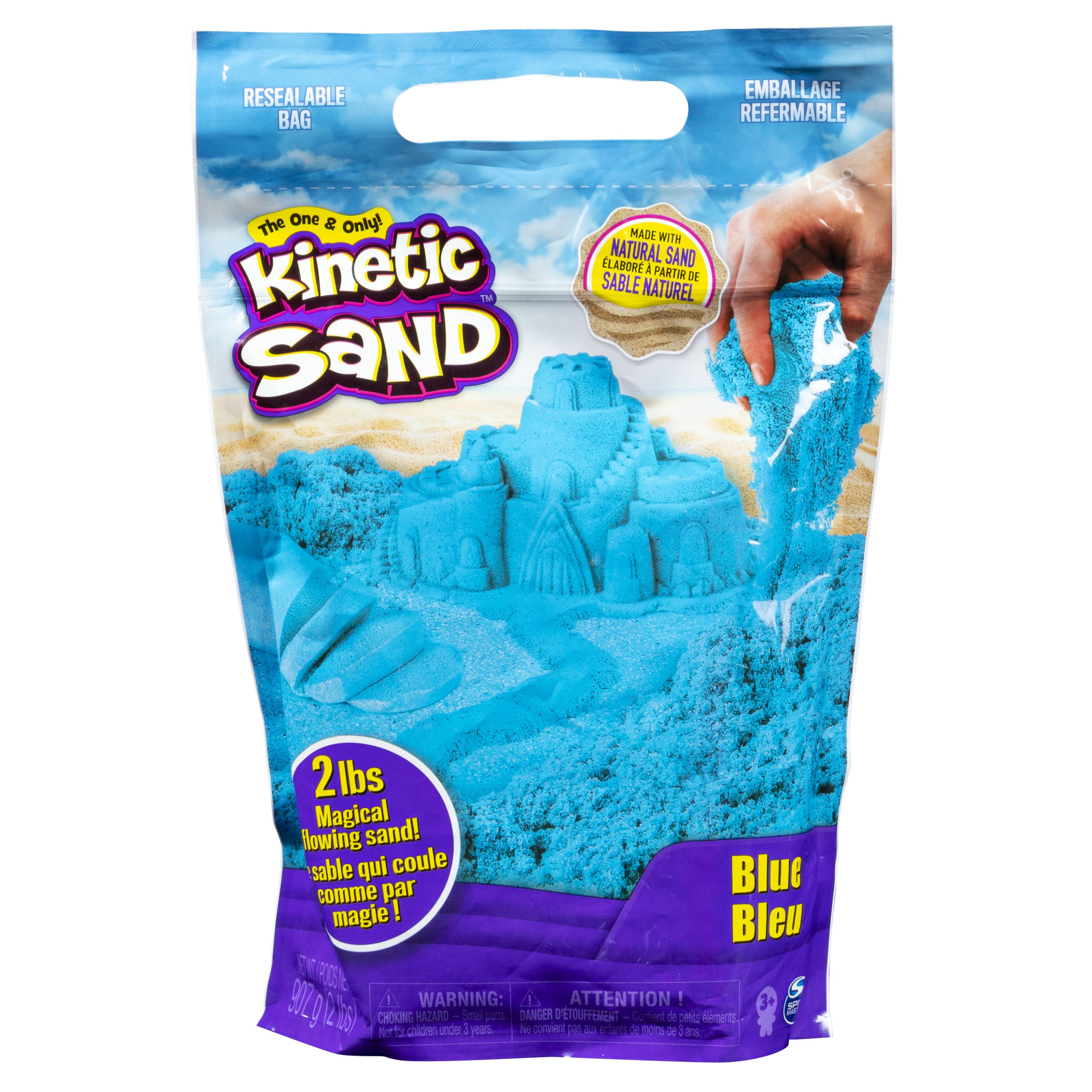 Kinetic Sand , 900 g di blu per mischiare, modellare e creare, dai 3 anni in su