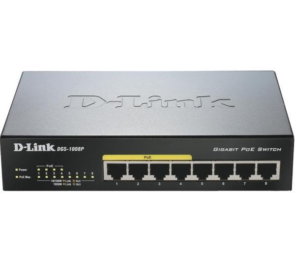 D-LINK SWITCH DI RETE GIGABIT 8 PORTE CON 4 PORTE PoE DGS-1008P