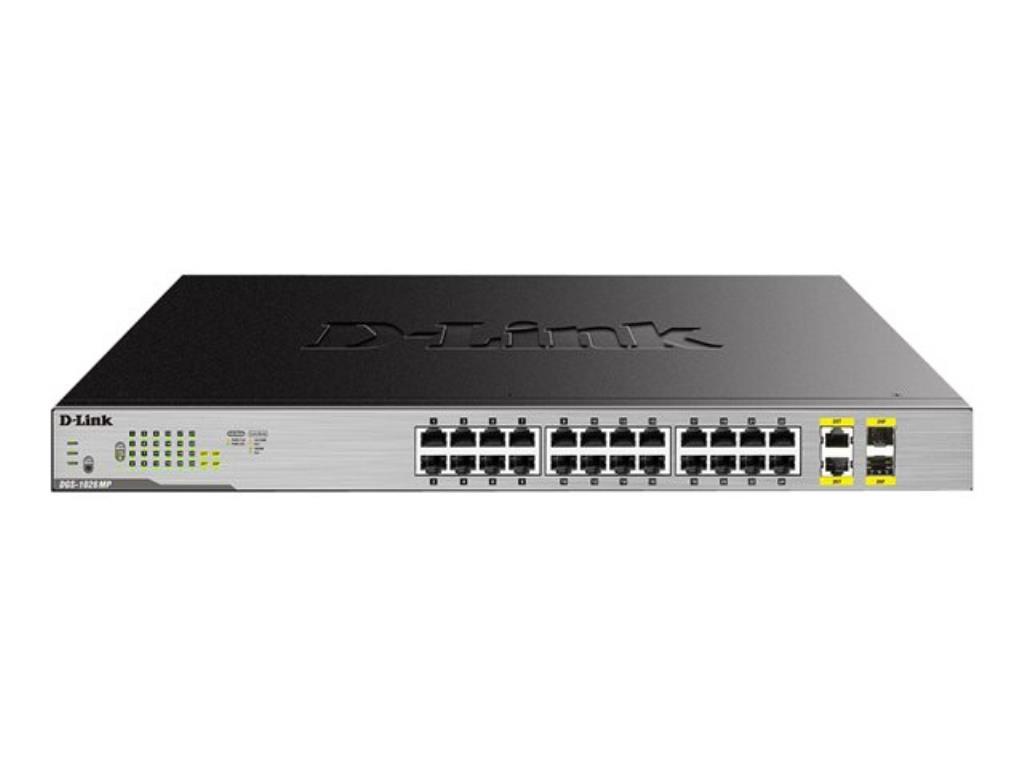 D-LINK SWITCH 24 PORTE GIGA POE + PORTE COMBO 1000BASE-T/SFP RACK MOUNTABLE