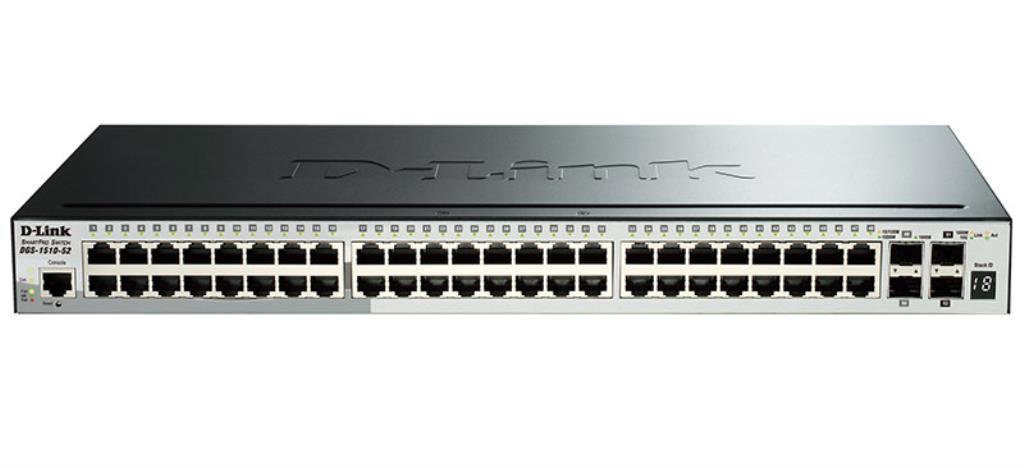 Switch Web Managed - D-Link SmartPro - 48 Porte Gestibile - 48 x Gigabit Ethernet Rete 2 x 10 Gigabit Ethernet Slot Espansione