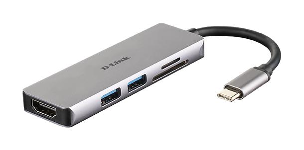 D-Link DUB-M530 replicatore di porte e docking station per laptop Cablato USB 3.2 Gen 1 (3.1 Gen 1) Type-C Alluminio Nero