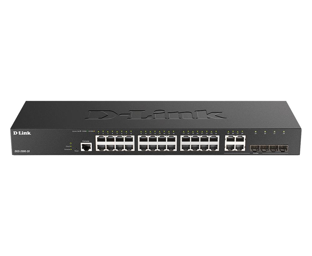 D-Link DGS-2000-28 switch di rete Gestito L2/L3 Gigabit Ethernet (10/100/1000) 1U Nero [DGS-2000-28]