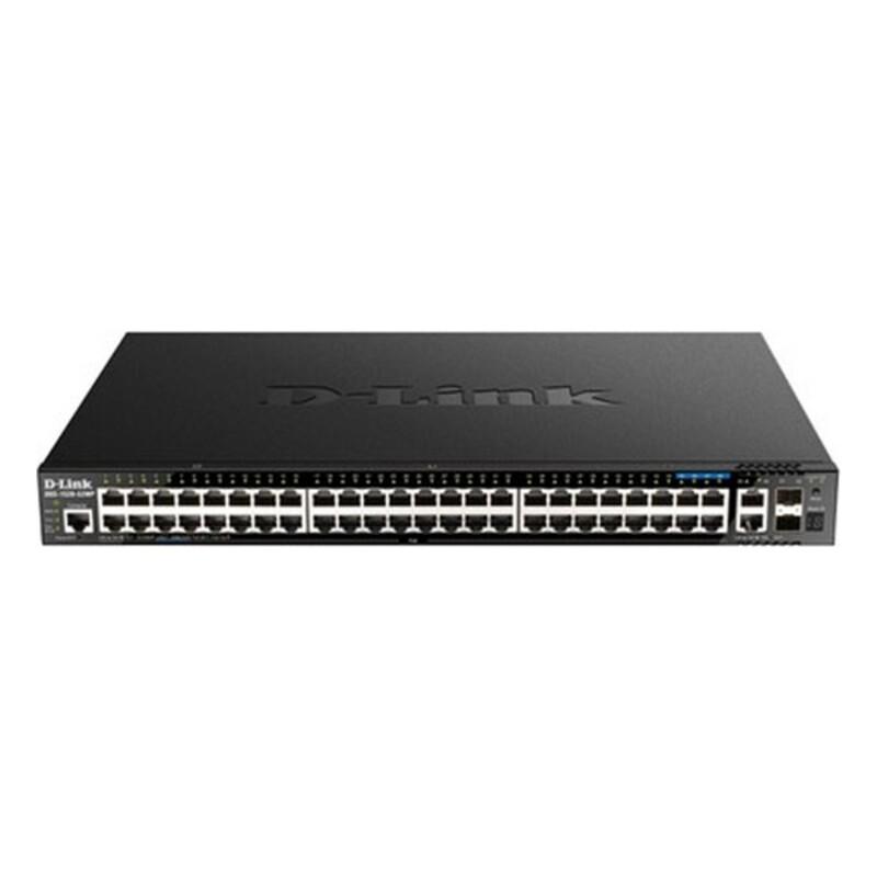 D-Link DGS-1520-52MP switch di rete Gestito L3 10G Ethernet (100/1000/10000) Supporto Power over Ethernet (PoE) 1U Nero