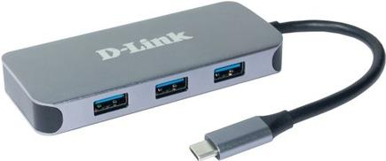 D-Link DUB-2335 replicatore di porte e docking station per notebook Cablato USB tipo-C Grigio (6-IN-1 USB-C HUB W HDMI - W 1G E