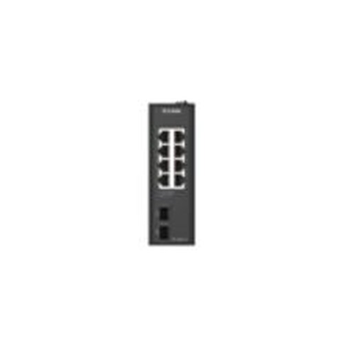 D-Link DIS-100G-10 switch di rete Non gestito L2 Gigabit Ethernet (10/100/1000) DIN rail Nero
