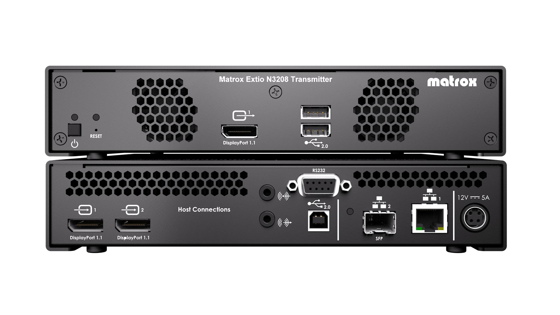 Matrox Extio N3208 estensore KVM Trasmettitore