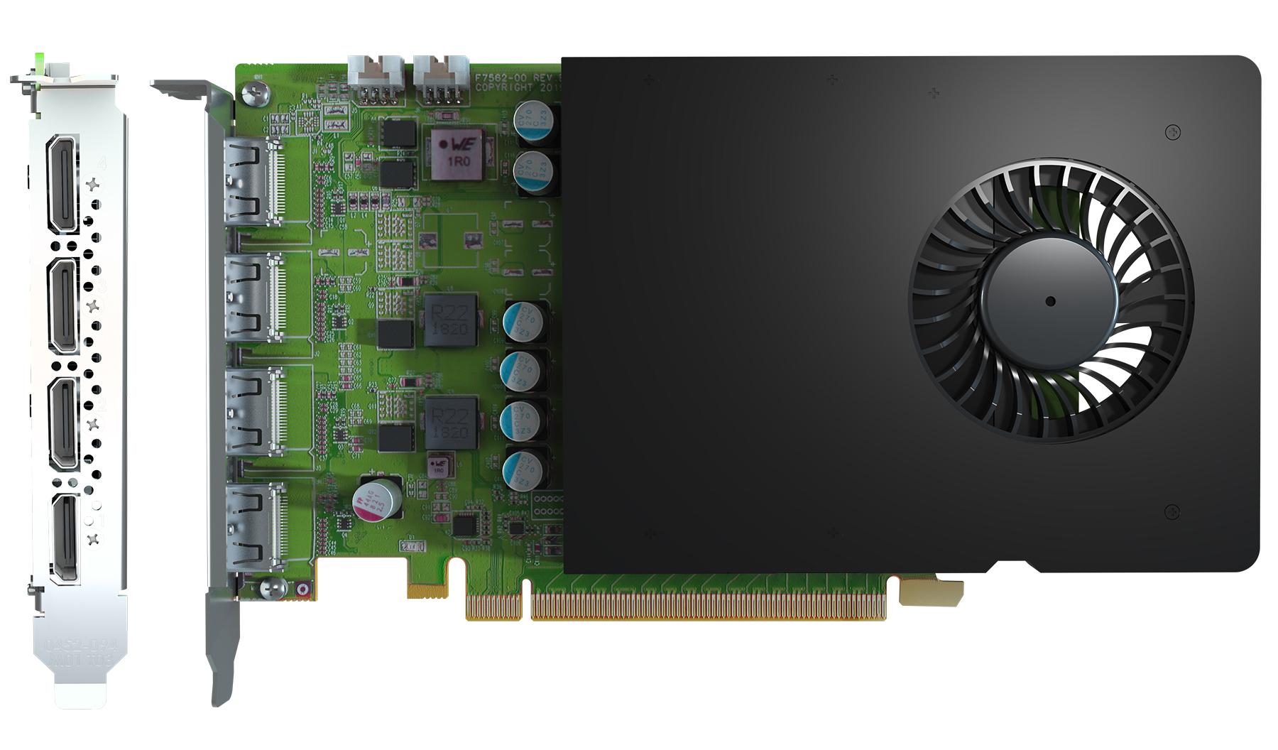 Matrox D-Series D1450 Quad HDMI Graphics Card / D1450-E4GB (Matrox D-Series 1450 Quad HDMI.)