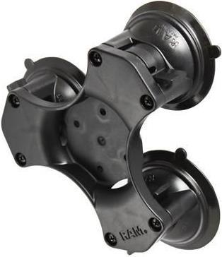 RAM Mounts RAP-365-224-1BU kit di fissaggio Nero Composito (RAM TRIPLE SUCTION CUP BASE - W/O BALL - Warranty: 1188M)