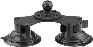 RAM Mounts RAM-B-189B-202U parte e accessorio per supporti (UNPKD RAM DBL SUCTION CUP - BASE W BALL - Warranty: 1188M)