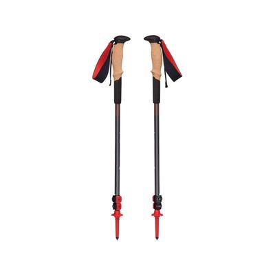 Bastoncini trekking Pursuit Shock M L grigio rosso 1 paio 125-140 cm