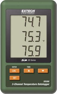 Extech SD200 Temperature Data Logger Misuratore Writer da -100 a 1300 C (SD200)
