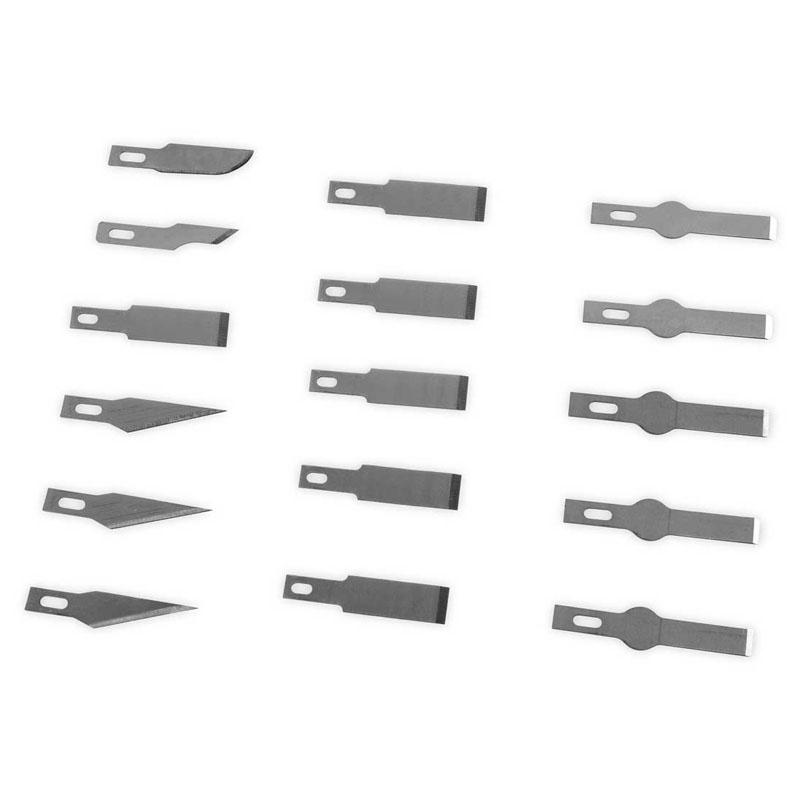 iFixit EU145323 Taglierino Coltello a lama di rasoio Alluminio (iFixit Scalpel 17 Piece Kit)