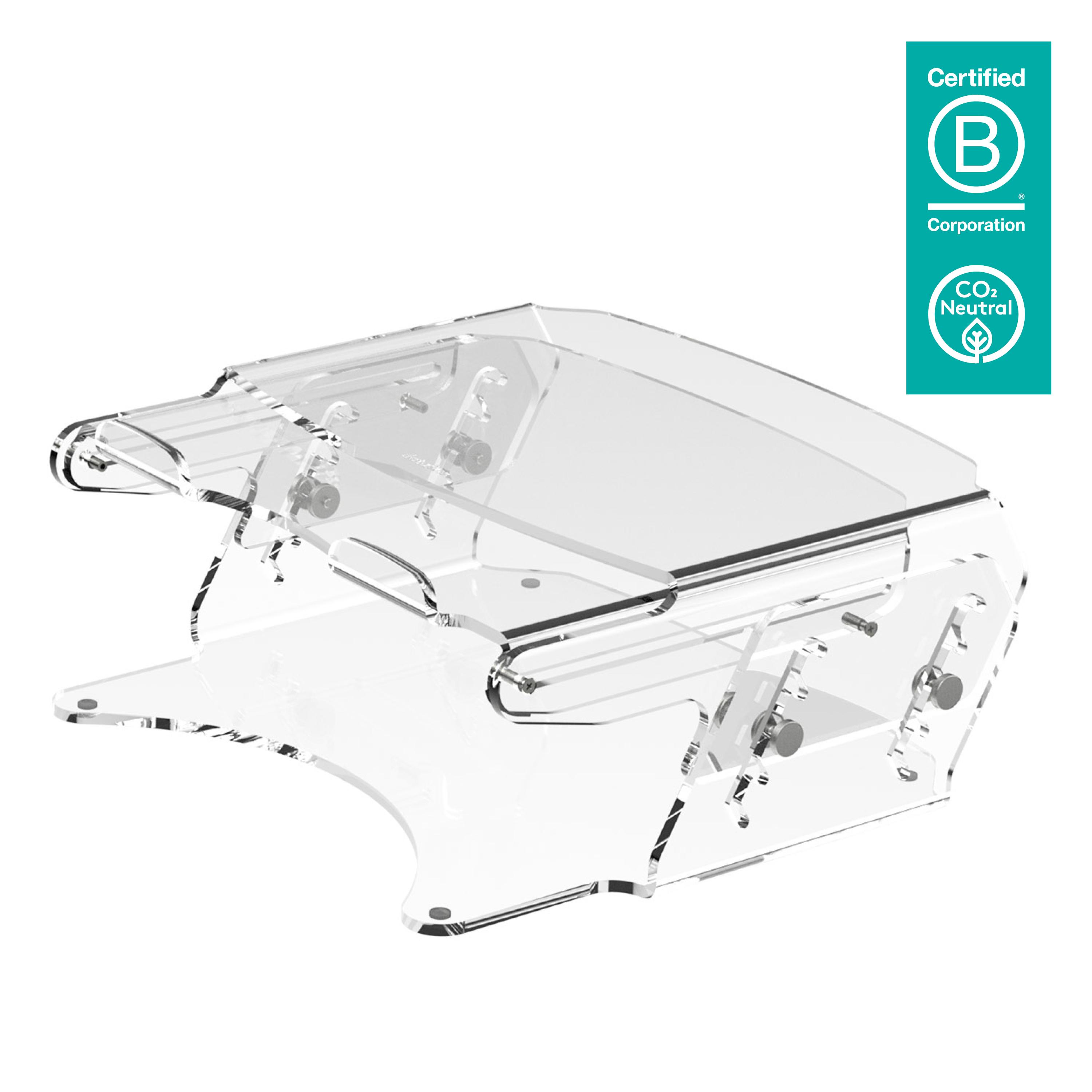 Dataflex Addit rialzo monitor - regolabile 57 (Dataflex Addit monitor riser - adjustable 570 - clear acrylic 1Year warranty)