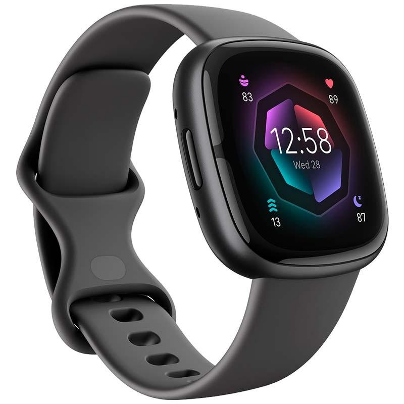 Fitbit Sense 2 Digitale Touch screen Nero GPS [satellitare] (Sense 2 Black Gps [Satellite] - Warranty: 12M)