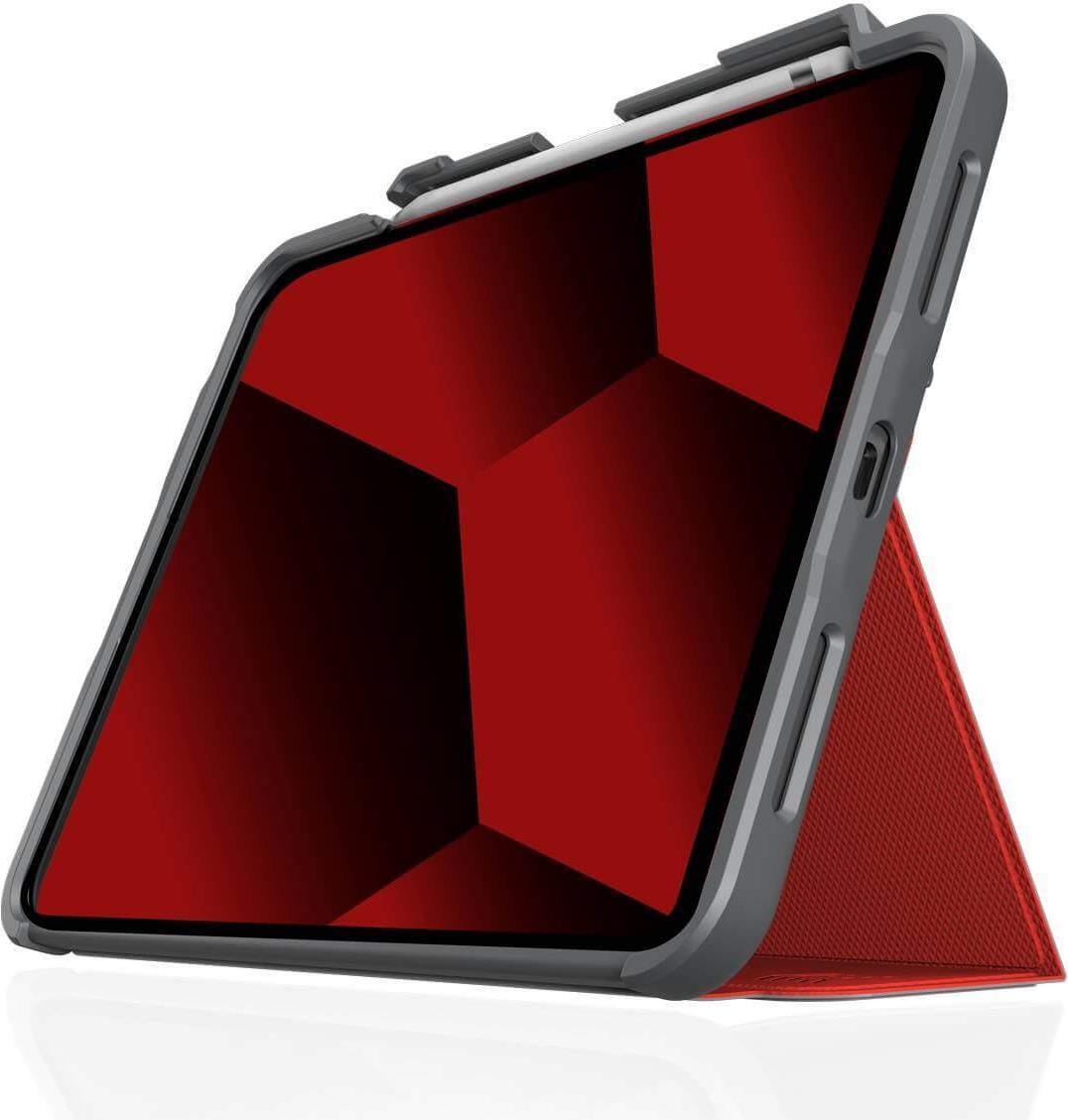 Caso Dux Plus per iPad 10,9 pollici 2022 rosso/trasparente