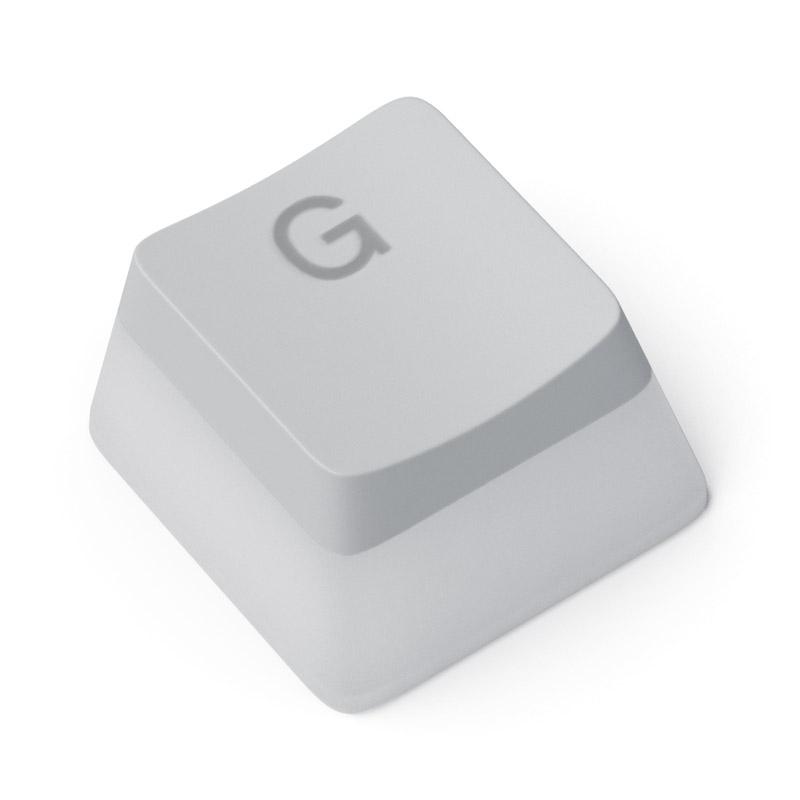 Glorious PC Gaming Race Aura V2 Coperchio per tastiera (Glorious Aura Keycaps v2 PBT ANSI US - White [GLO-KC-AURA2-W])