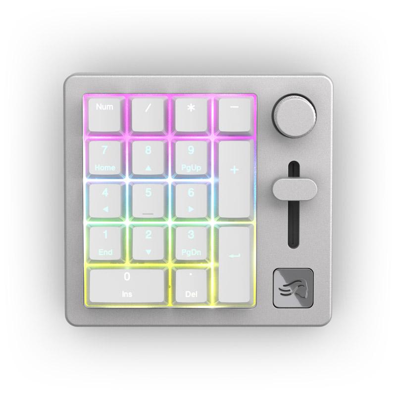 Glorious Numpad Prebuilt Mechanical Customisable- White Ice [GLO-GMMK-NP-FOX-W]