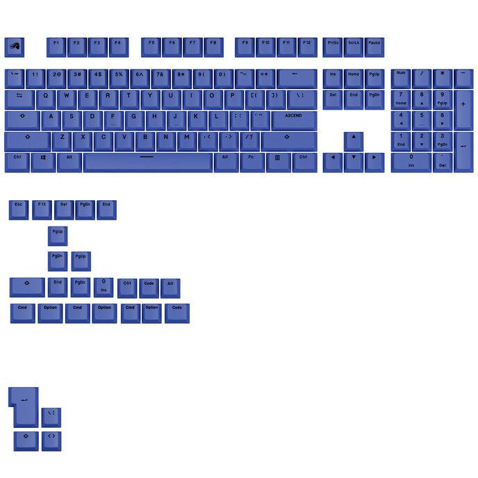 Glorious PC Gaming Race GPBT Basics KeyCaps ANSI Layout US PBT Dye-Sub-Mana Blue (Glo-KB-Acc-Gpbt-Ba-Mblu-US)