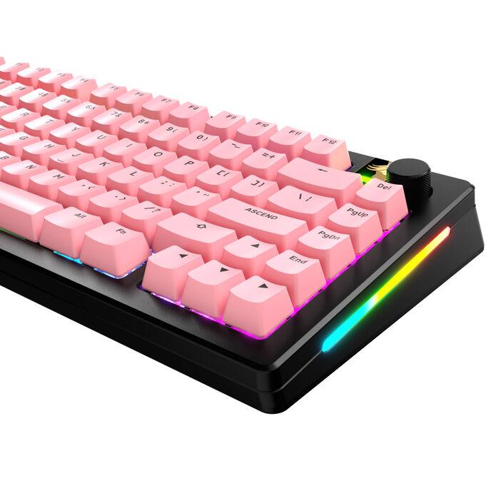 Glorious GPBT Basics KeyCaps, ANSI Layout (US), PBT, Dye-Sub-Potion Pink (Glo-KB-Acc-Gpbt-Ba-PPNK-US)