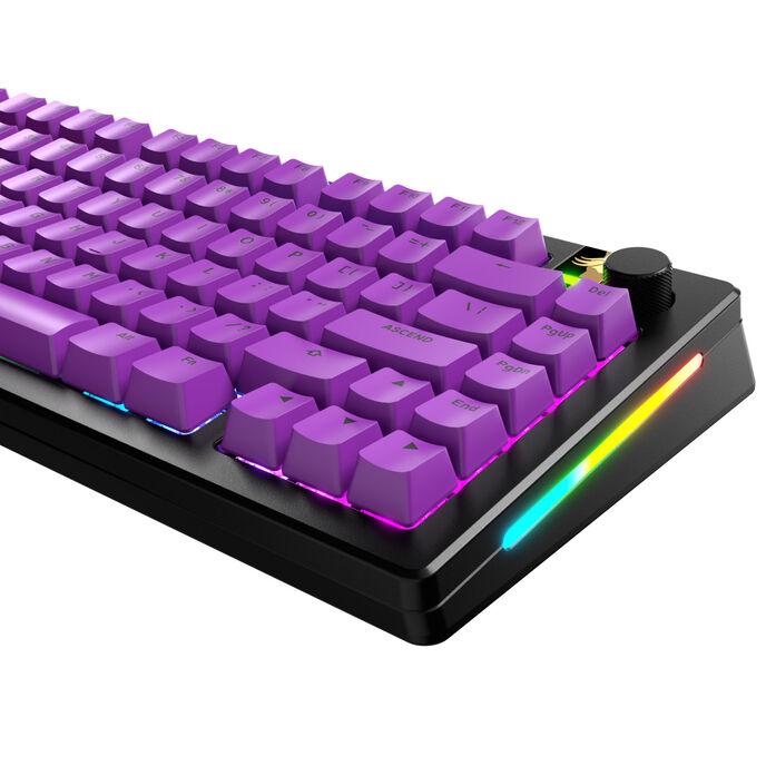 Glorious GPBT Basics KeyCaps, ANSI Layout (US), PBT, Dye Sub-Epic Purple (Glo-KB-Acc-Gpbt-Ba-Epur-US)