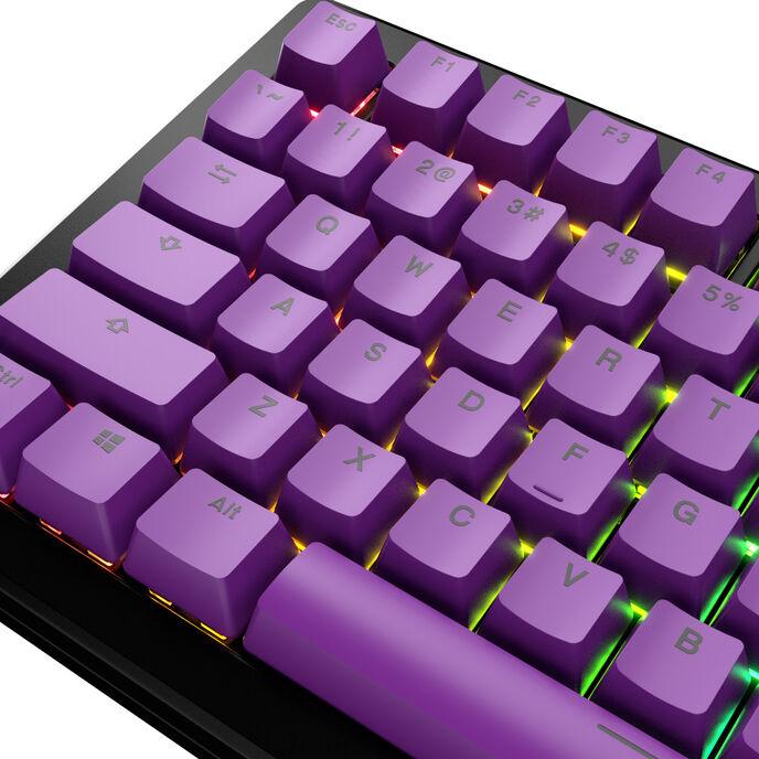 Glorious GPBT Basics KeyCaps, ANSI Layout (US), PBT, Dye Sub-Epic Purple (Glo-KB-Acc-Gpbt-Ba-Epur-US)