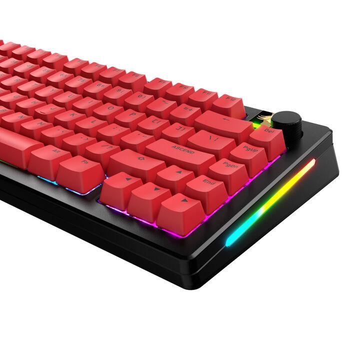 Glorious GPBT Basics KeyCaps, ANSI Layout (US), PBT, Dye Sub-Revive Red (Glo-KB-Acc-Gpbt-Ba-Red-US)