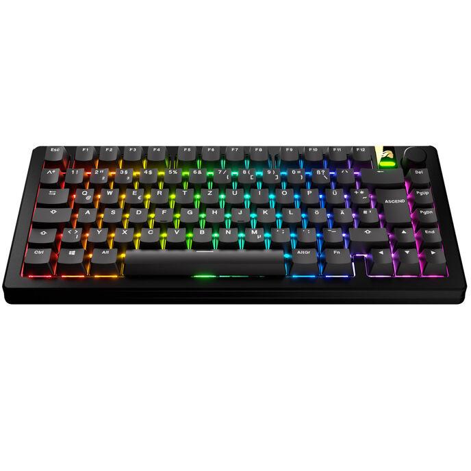 Glorious PC Gaming Race GPBT Basics KeyCaps Layout DE PBT Dye-Sub-Classic Black (Glo-KB-Acc-Gpbt-Ba-Cblk-De)