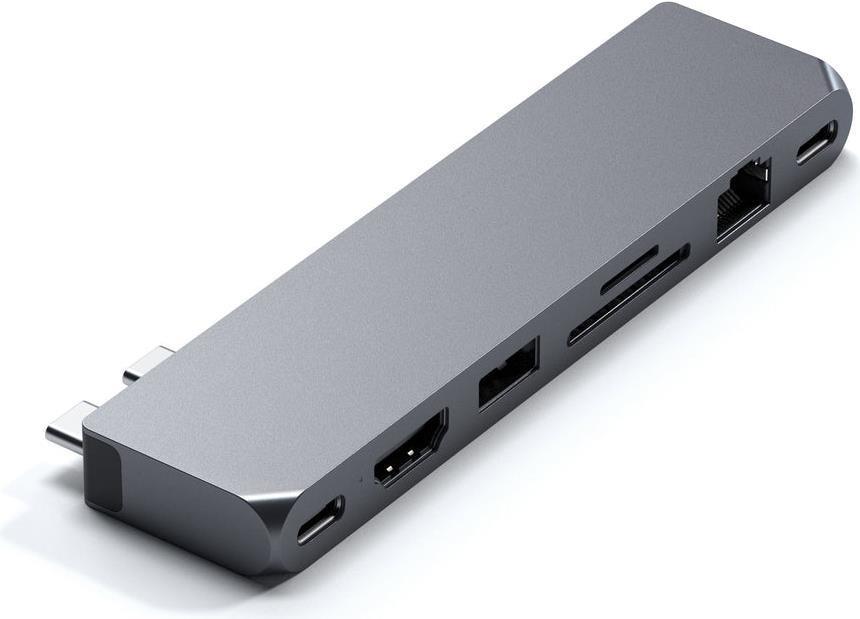 Satechi ST-UCPHMXM replicatore di porte e docking station per notebook 2 x USB 3.2 Gen 2 [3.1 Gen 2] Type-C Grigio (Interface H