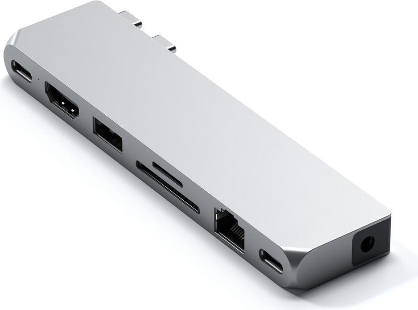 Satechi per hub max - docking - USB 3.2 Gen 2 (3.1 Gen 2) Tipo -C - 96 W - 1000 Mbit/S - Grey - MicroSD (Transflash) - SD (ST -