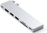 Satechi ST-HUCPHSS replicatore di porte e docking station per laptop USB 3.2 Gen 2 [3.1 Gen 2] Type-C Argento (Satechi USB-C Pr