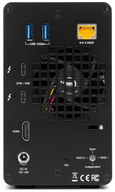 OWC Gemini - Box esterno 2x HDD 2.5/3.5 SATA - Thunderbolt 3 + HUB USB3.1 - Hardware RAID controller (RAID 0/1 /JBOD)