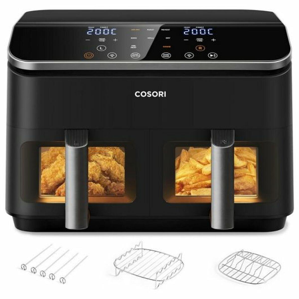Friggitrice senza Olio Cosori Dual Basket 8.5 Chef Edition Nero 8,5 L