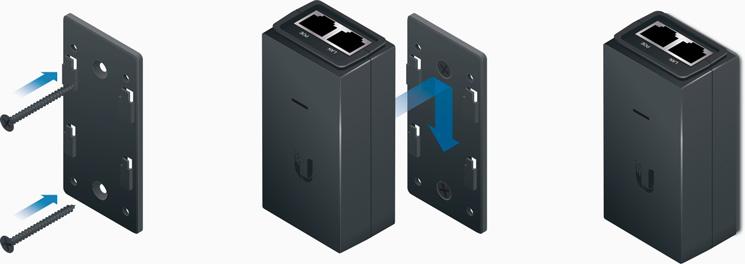 Ubiquiti POE-WM | Kit di montaggio | dedicato al montaggio a parete degli alimentatori POE-24-12W e POE-24-12W-G