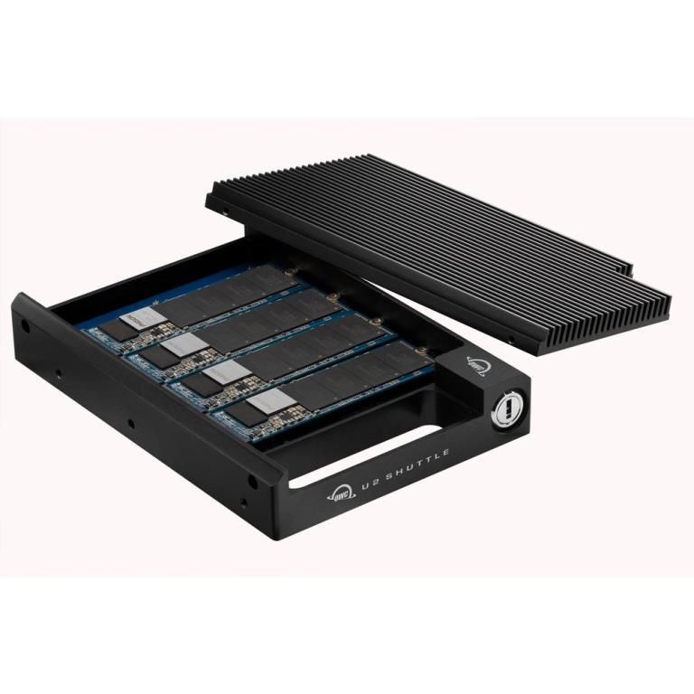 OWC U2 Shuttle - Box 3.5" U.2 NVMe vide - per 4x SSD M.2 NVMe - RAID Software