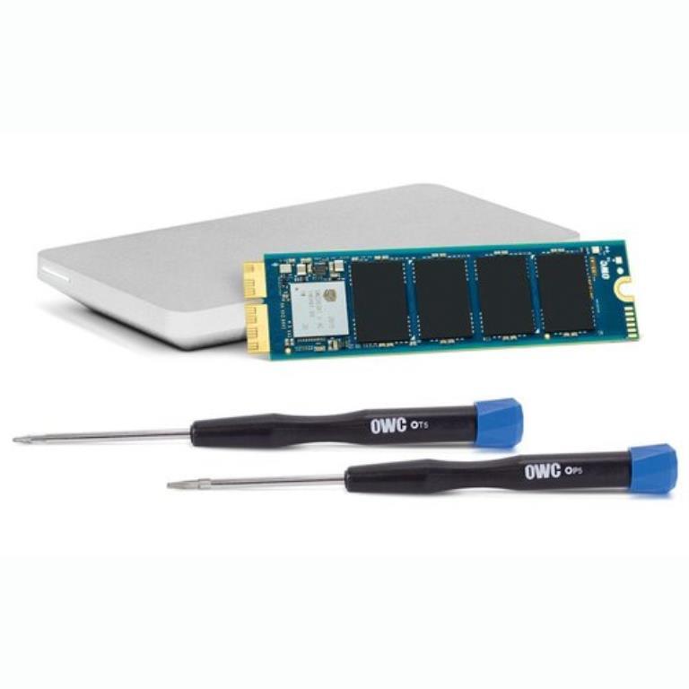 OWC Kit SSD Aura N2 480GB + strumenti e box Envoy Pro - per MM fin-14, MBA mi-13/mi-17, MBPR fin-13/mi-15