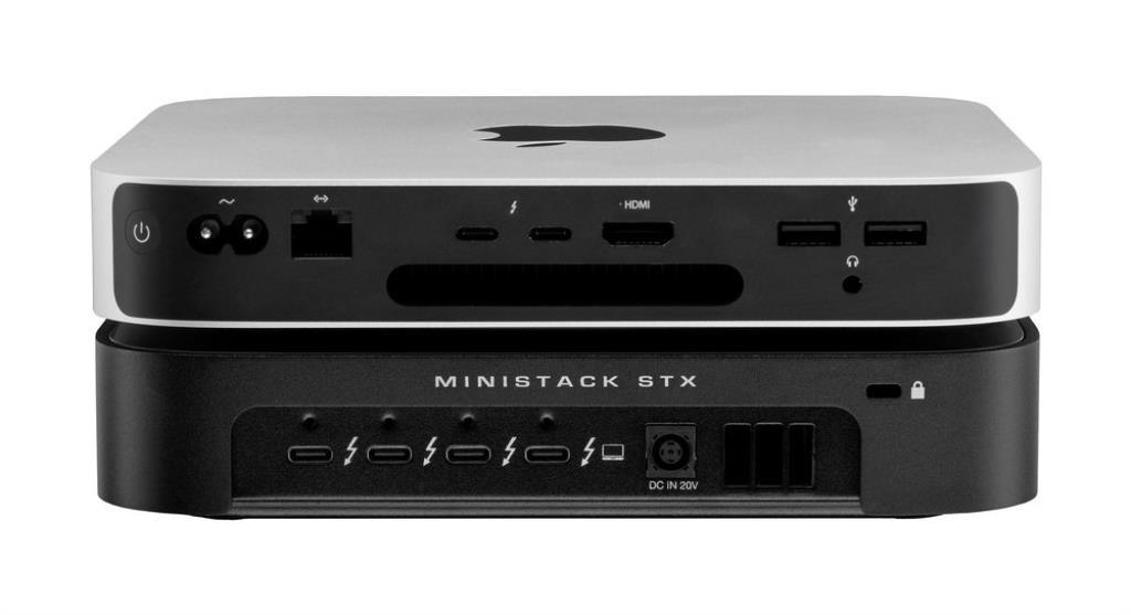 OWC miniStack STX Dock - 1x slot SATA 2,5 / 3,5 + 1x slot NVMe m.2 - 4x porte TB4