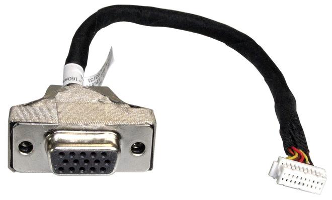 Shuttle PVG01 VGA port expansion kit for Slim-PCs 15-pin Mini D-Sub 2 x 10-pin Nero, Acciaio inossidabile, Bianco