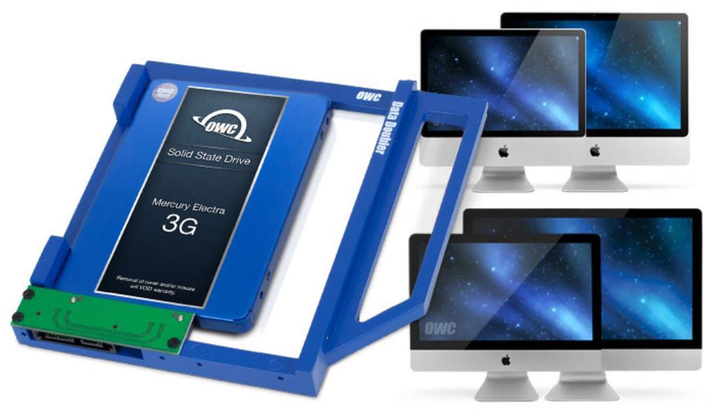 OWC Data Doubler: supporto per aggiunta HDD/SSD 2,5" al posto del masterizzatore - Compatibile iMac 2009-2011 - Senza attrezzi