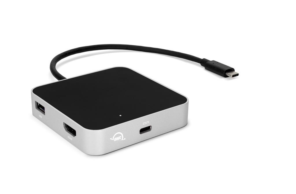 OWC Travel Dock USB-C - 2 porte USB 3.1 Gen 1 - 1 porta HDMI 2.0 - SD Card Reader - Autoalimentata - Compatibile MAC e PC - Col