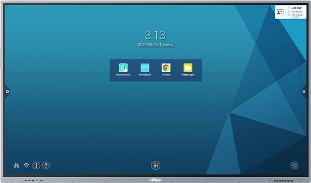 Vivitek NovoTouch EK865i lavagna interattiva 2,18 m [86] 3840 x 2160 Pixel Touch screen Grigio USB (VIVITEK 218 cm [86], 4K-UHD