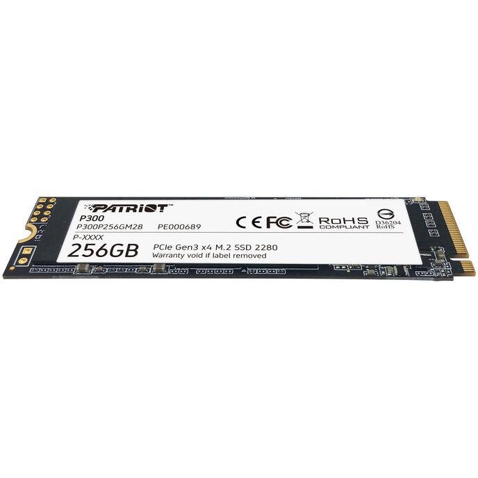 SSD PATRIOT 256GB P300 M.2(2280) PCIe Gen3 x4 READ1700MB WRITE1100 MB/S - P300P256GM28