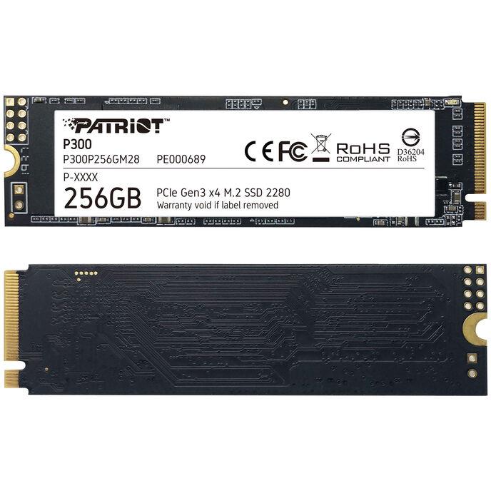 SSD PATRIOT 256GB P300 M.2(2280) PCIe Gen3 x4 READ1700MB WRITE1100 MB/S - P300P256GM28