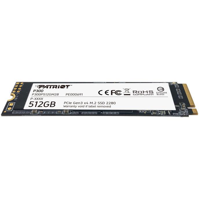 SSD PATRIOT 512GB P300 M.2 2280 PCIe Gen3 x4 READ1700MB WRITE1200 MB/S - P300P512GM28